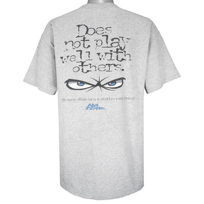 Vintage (No Fear) - Does Not Play Well With Others T-Shirt 1990s X-Large