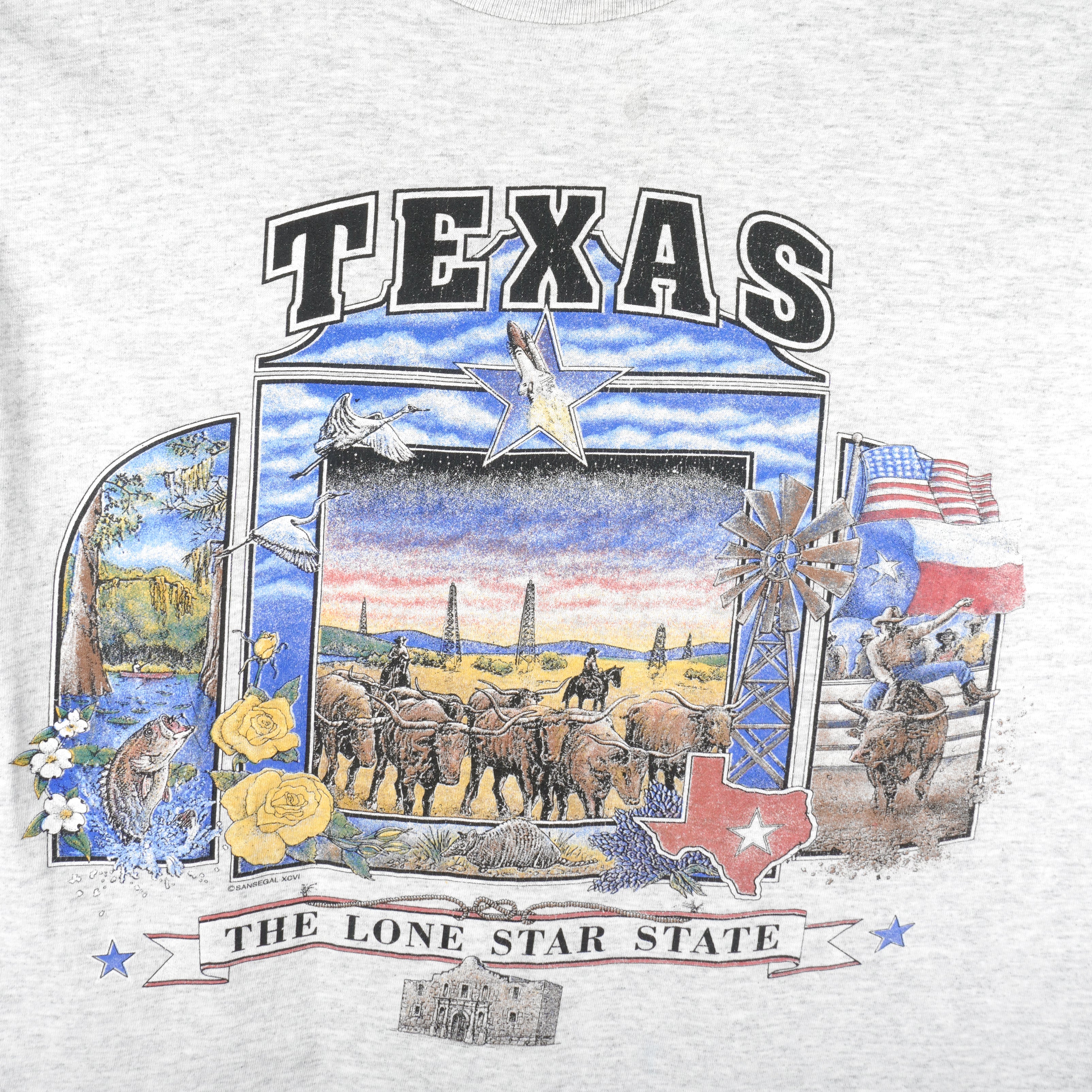 Vintage - The Lone Star State, Texas T-Shirt 1990s Large Vintage Retro
