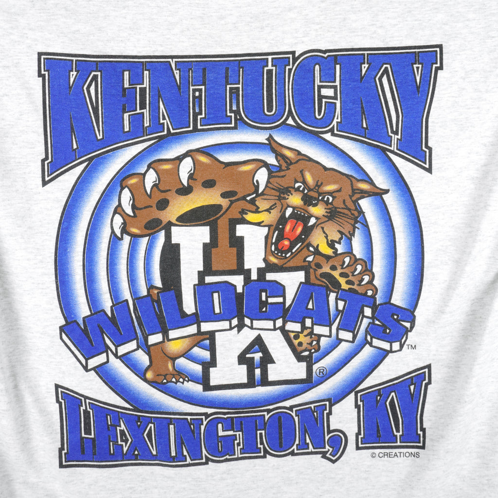 NCAA (Best) - Kentucky Wildcats Big Logo T-Shirt 1990s X-Large Vintage Retro College