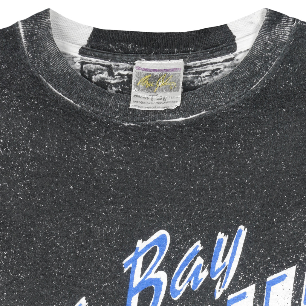 NHL (Magic Johnson Ts) - Tampa Bay Lightning All Over Print T-Shirt 1990s X-Large Vintage Retro Hockey