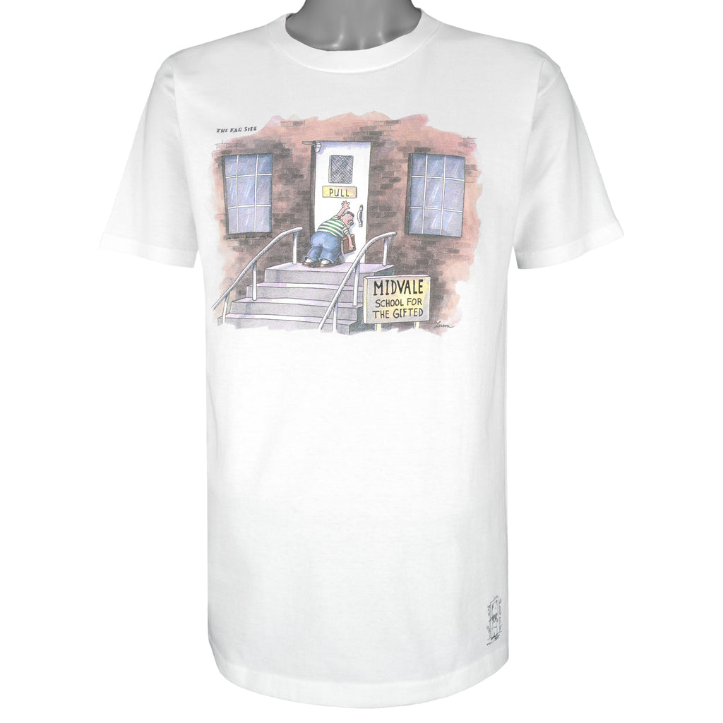 Vintage (The Far Side) - Midvale, School For The Gifted Deadstock T-Shirt 1986 Large Vintage Retro