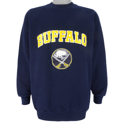NHL (Fruit Of The Loom) - Buffalo Sabres Crew Neck Sweatshirt 1990s X-Large