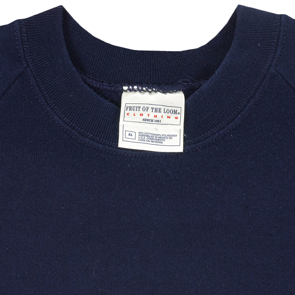 NHL - Blue Buffalo Sabres Crew Neck Sweatshirt 1990s X-Large Vintage Retro Hockey