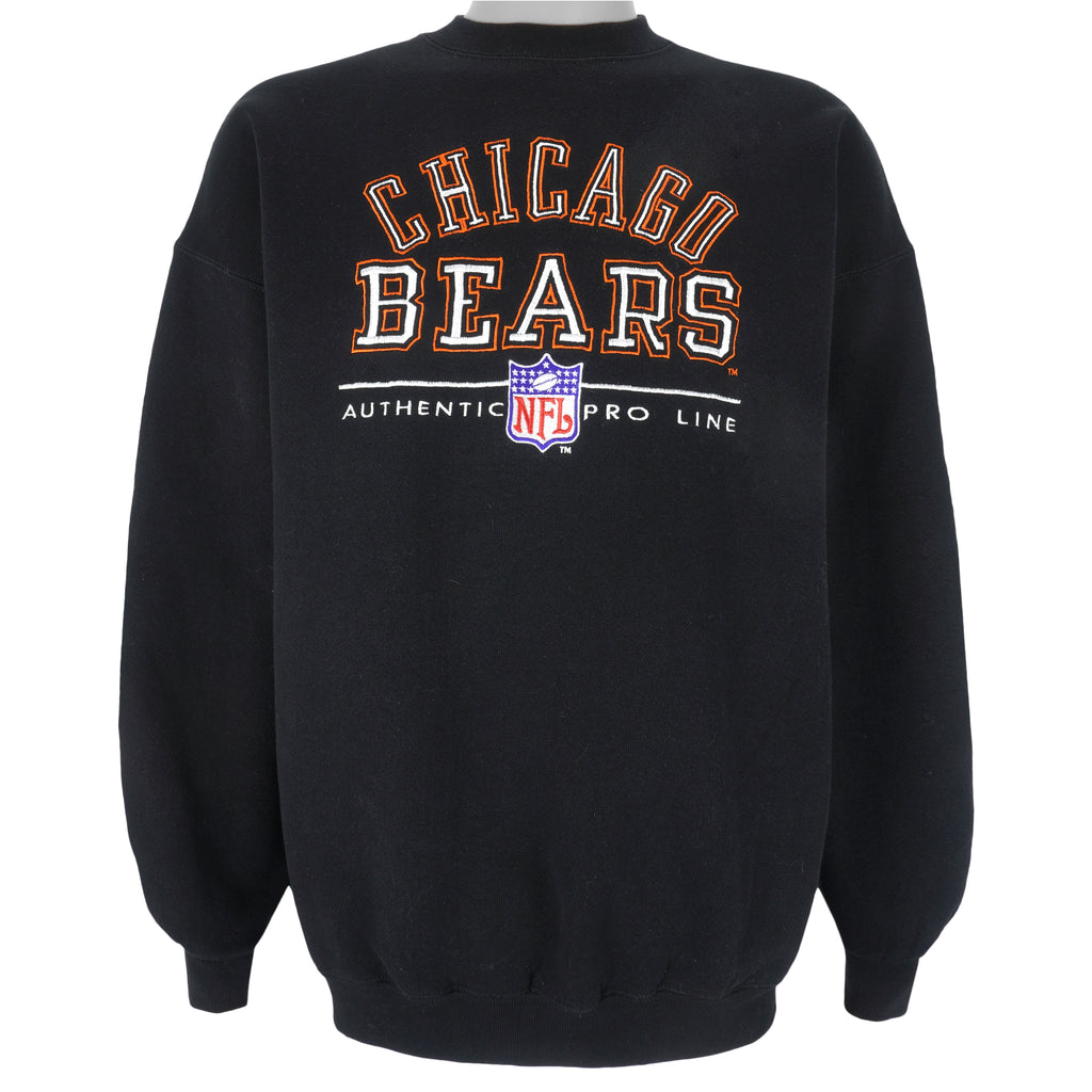 NFL - Chicago Bears Embroidered Crew Neck Sweatshirt 1990s X-Large Vintage Retro Football
