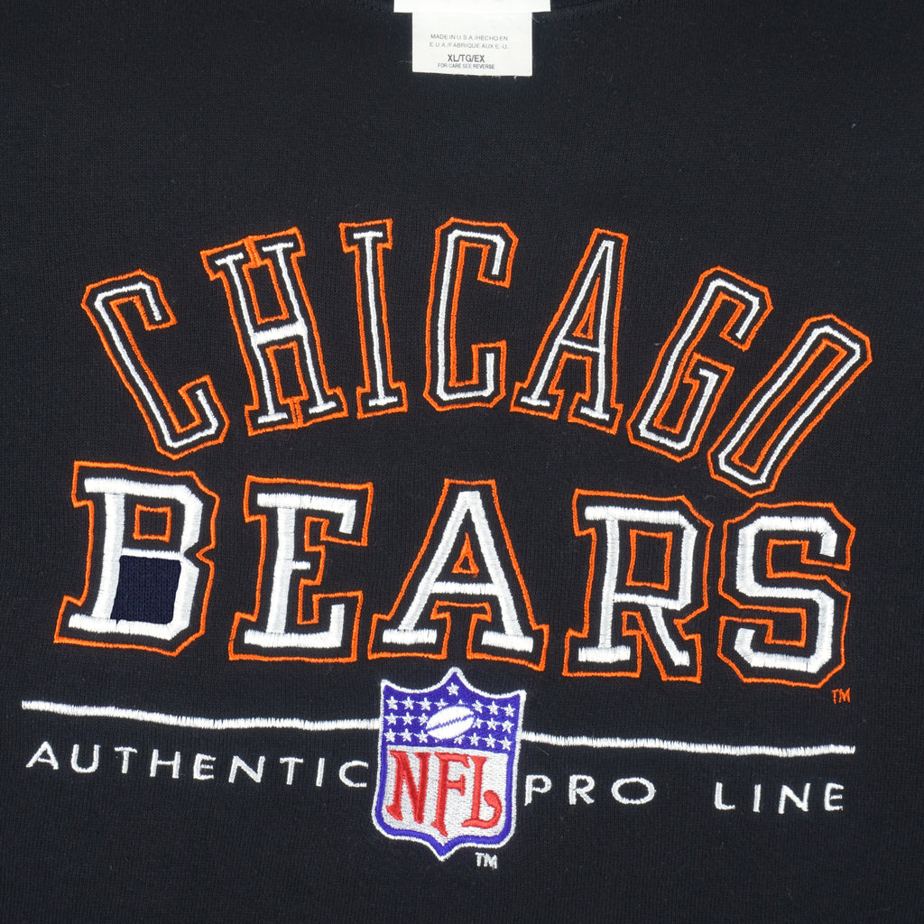NFL - Chicago Bears Embroidered Crew Neck Sweatshirt 1990s X-Large Vintage Retro Football