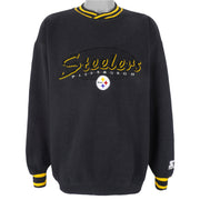 Starter - Pittsburgh Steelers Embroidered Crew Neck Sweatshirt 1990s X-Large Vintage Retro Football