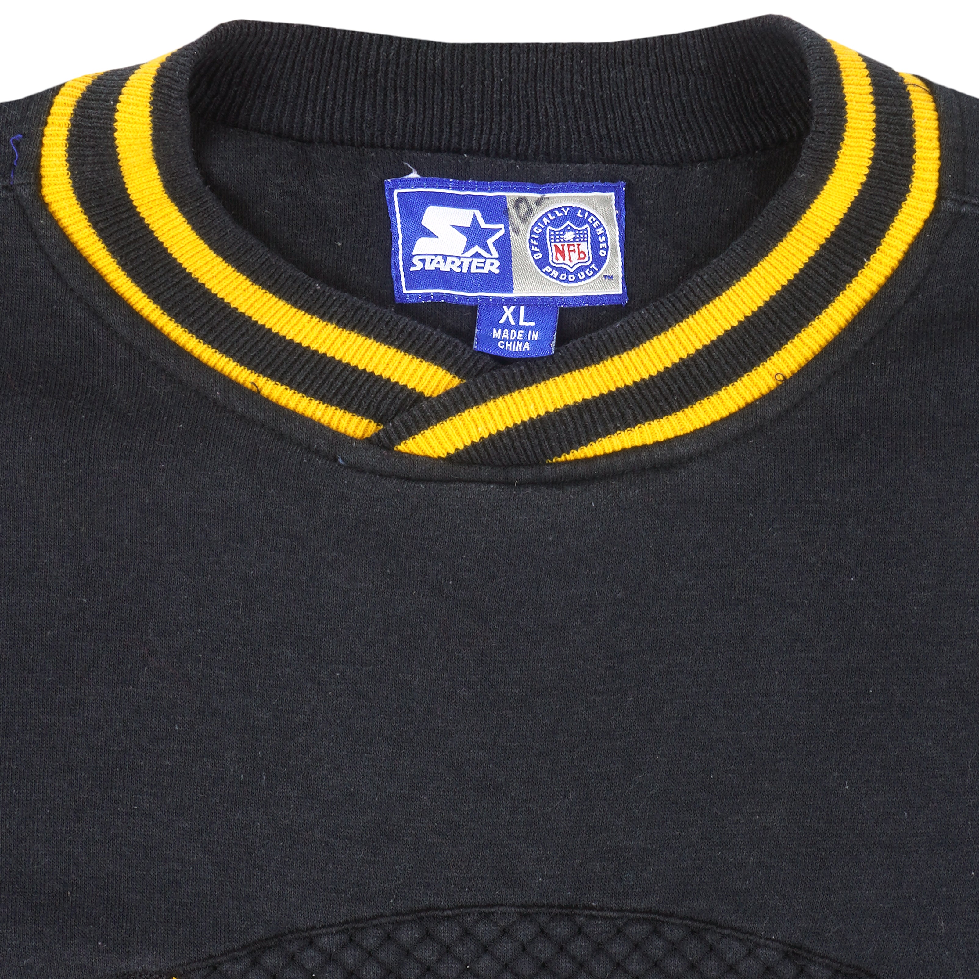 Starter - Pittsburgh Steelers Embroidered Crew Neck Sweatshirt 1990s X-Large Vintage Retro Football