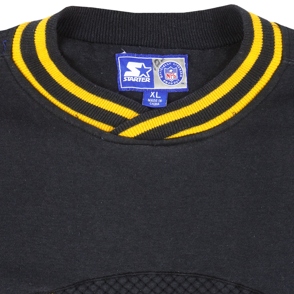 Starter - Pittsburgh Steelers Embroidered Crew Neck Sweatshirt 1990s X-Large Vintage Retro Football