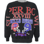 NFL - Super Bowl 28th Atlanta, Georgia Crew Neck Sweatshirt 1994 Large Vintage Retro Football