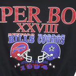 NFL - Super Bowl 28th Atlanta, Georgia Crew Neck Sweatshirt 1994 Large Vintage Retro Football