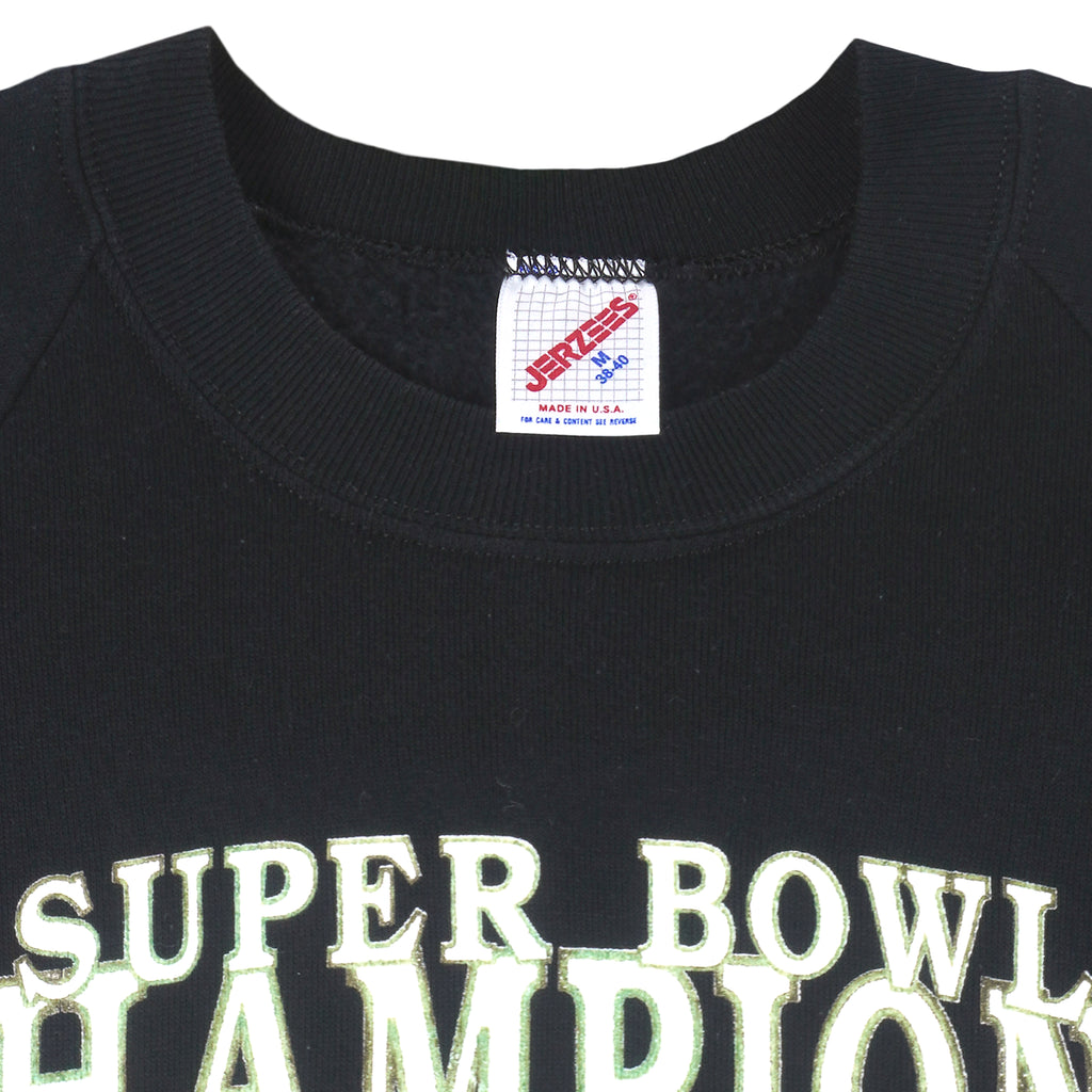 NFL (Jerzees) - 49ers Super Bowl Champions Sweatshirt 1989 Medium Vintage Retro Football