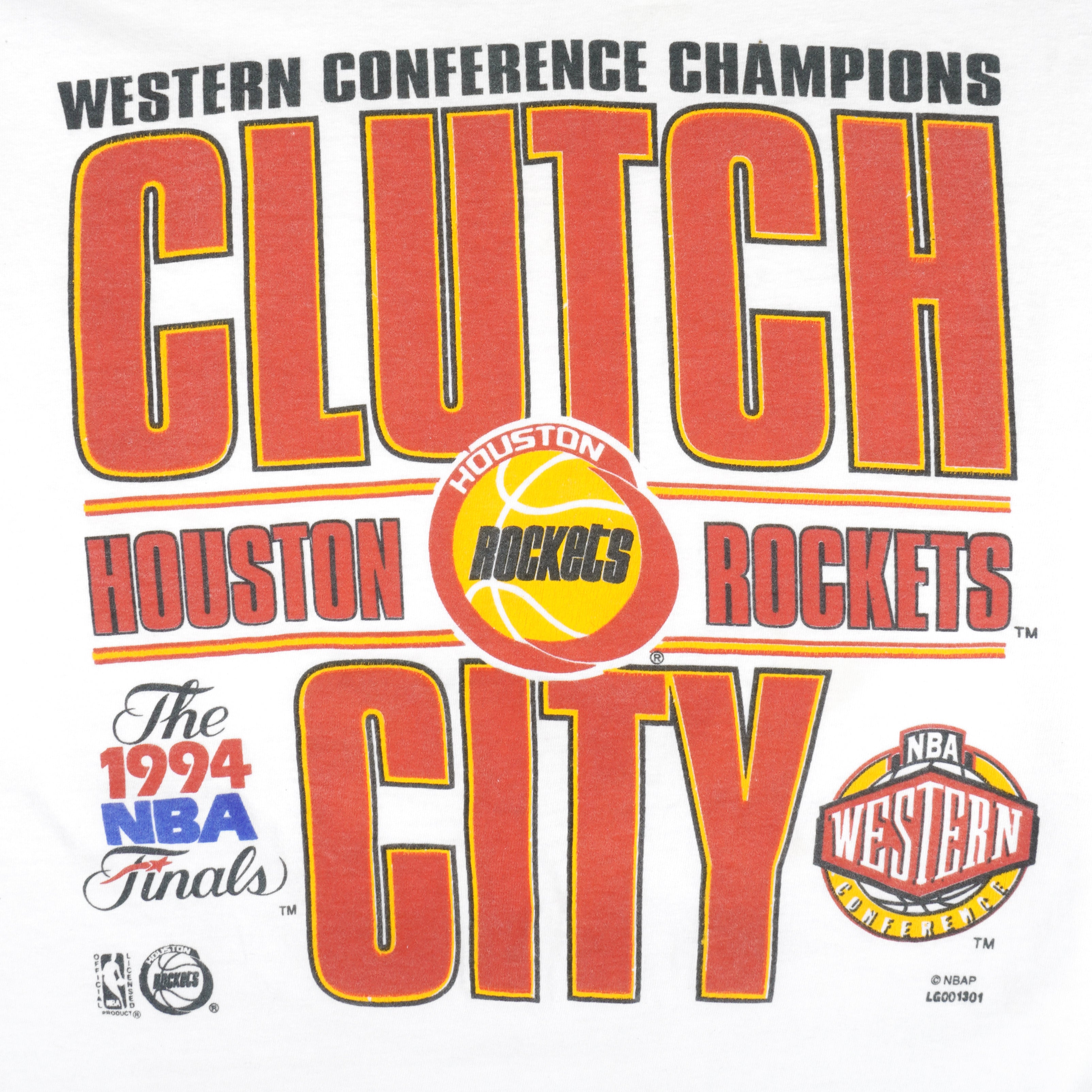 Vintage Houston Rockets 1994 NBA Finals t-shirt Basketball Starter