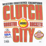 NBA (Hanes) - Houston Rockets World Champions T-Shirt 1994 X-Large Vintage Retro Basketball
