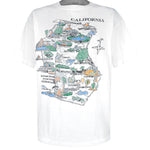 Vintage (Short Thills Tee) - California Map T-Shirt 1990s X-Large Vintage Retro