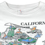 Vintage (Short Thills Tee) - California Map T-Shirt 1990s X-Large Vintage Retro