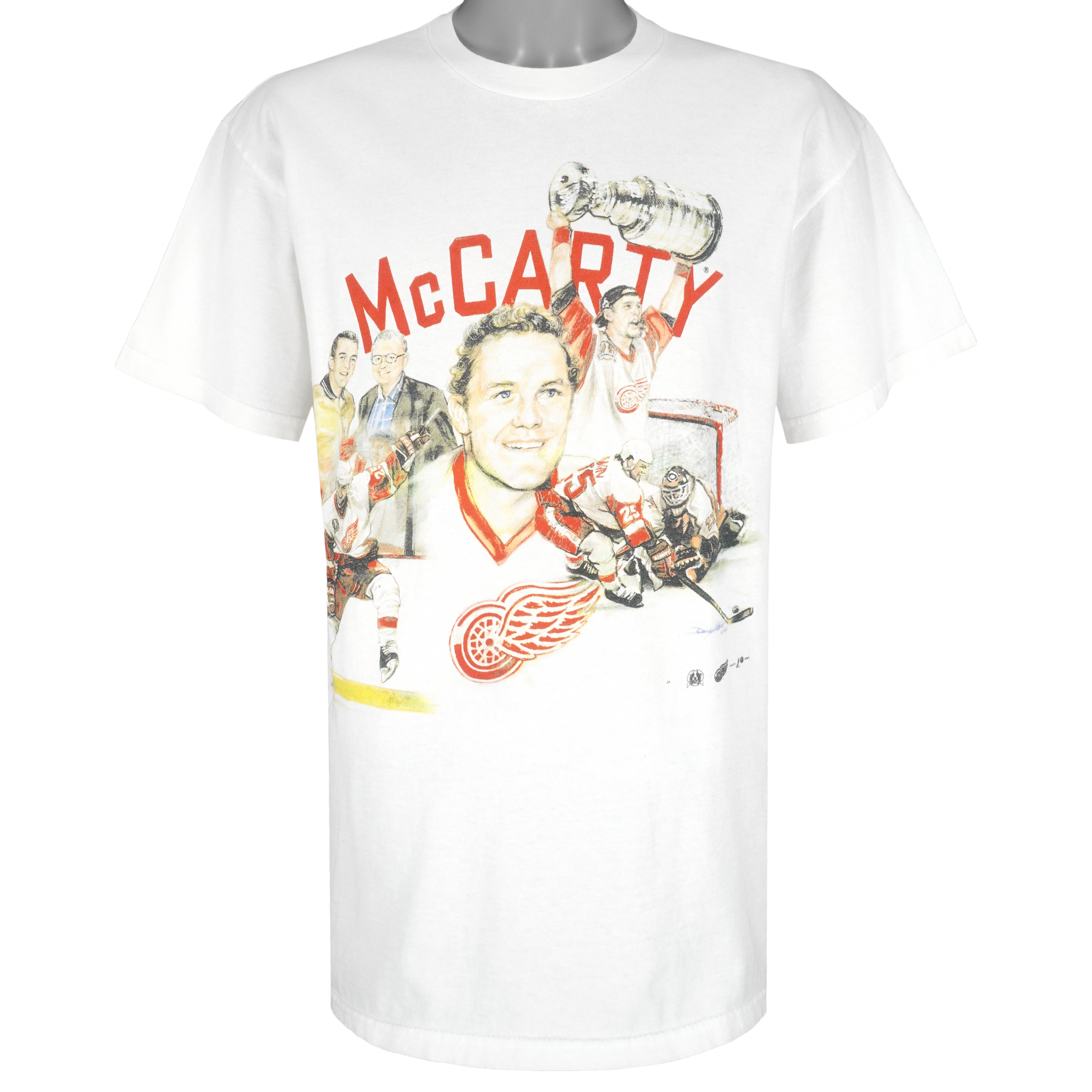 Vintage NHL (Delta) - Detroit Red Wings Darren McCarty T-Shirt 1999 Large