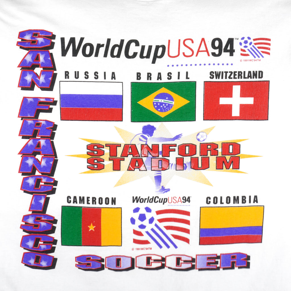 Vintage - San Francisco World Cup USA T-Shirt 1994 X-Large Vintage Retro Football