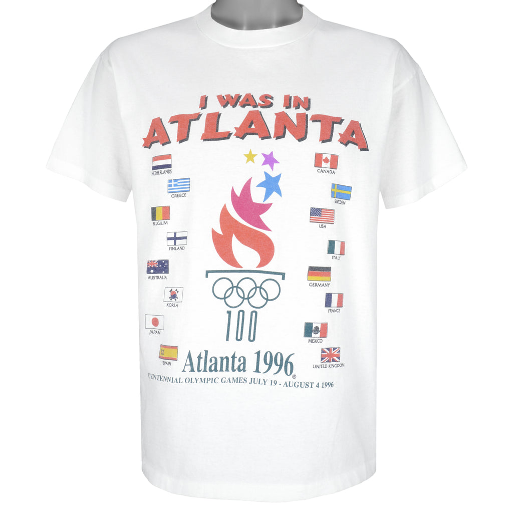 Vintage (Hanes) - I was in Atlanta Olympic Games T-Shirt 1996 Large Vintage Retro