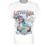 NFL -  Battle at The Bowl Bills VS Cowboys , Super Bowl 28th T-Shirt 1992 Large Vintage Retro Football