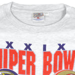 NFL - Super Bowl 29th, Chargers VS 49ers T-Shirt 1994 X-Large Vintage Retro Football