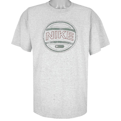 Nike - Grey Modern Sport Tradition T-Shirt 1990s Large