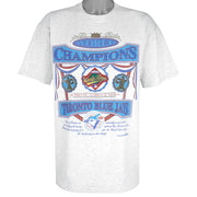 MLB (Nutmeg)- Toronto Blue Jays, Champions T-Shirt 1992 Large Vintage Retro Baseball