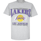 NBA (Lee)- Los Angeles Lakers Big Logo T-Shirt 1990s Medium Vintage Retro Basketball