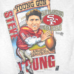 NFL (Hanes) - San Francisco 49ers / Steve Young T-Shirt 1993 Medium Vintage Retro Football