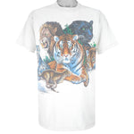 Vintage (Habitat) - Wildlife, Cats and The World T-Shirt 1990s Large