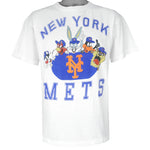 MLB - New York Mets VS Looney Tunes T-Shirt 1990s Large Vintage Retro Baseball