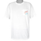 Vintage (Camel) - Joe Sent you Joes Beach Club T-Shirt 1990s X-Large Vintage Retro