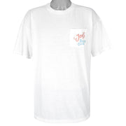 Vintage (Camel) - Joe Sent you Joes Beach Club T-Shirt 1990s X-Large Vintage Retro