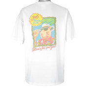 Vintage (Camel) - Joe Sent you Joes Beach Club T-Shirt 1990s X-Large Vintage Retro