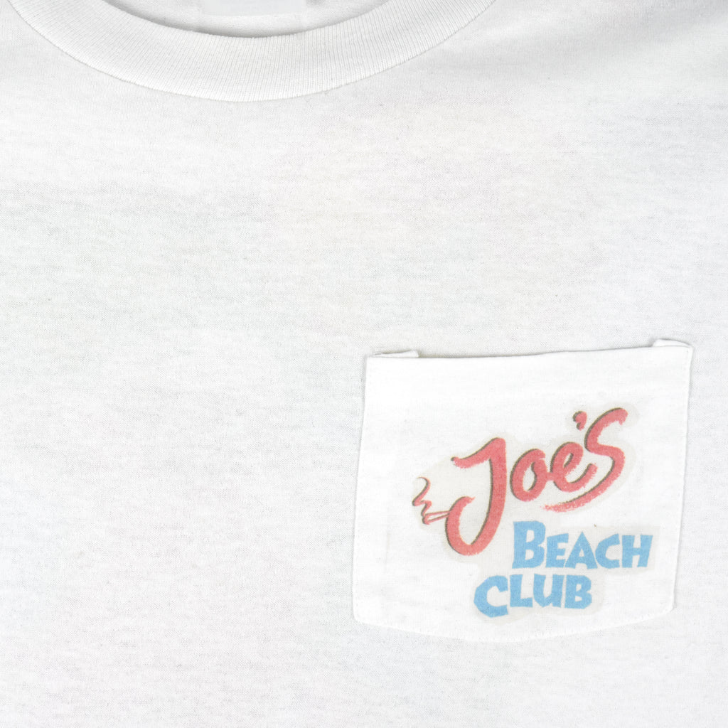 Vintage (Camel) - Joe Sent you Joes Beach Club T-Shirt 1990s X-Large Vintage Retro