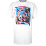 Diadora - Team Azzurri Football T-Shirt 1990s X-Large Vintage Retro
