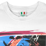 Diadora - Team Azzurri Football T-Shirt 1990s X-Large Vintage Retro