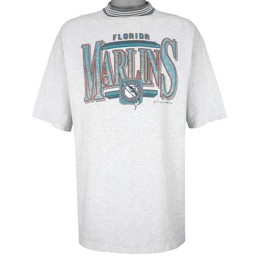 MLB (True-Fan) - Florida Marlins T-Shirt 1993 X-Large Vintage Retro Baseball