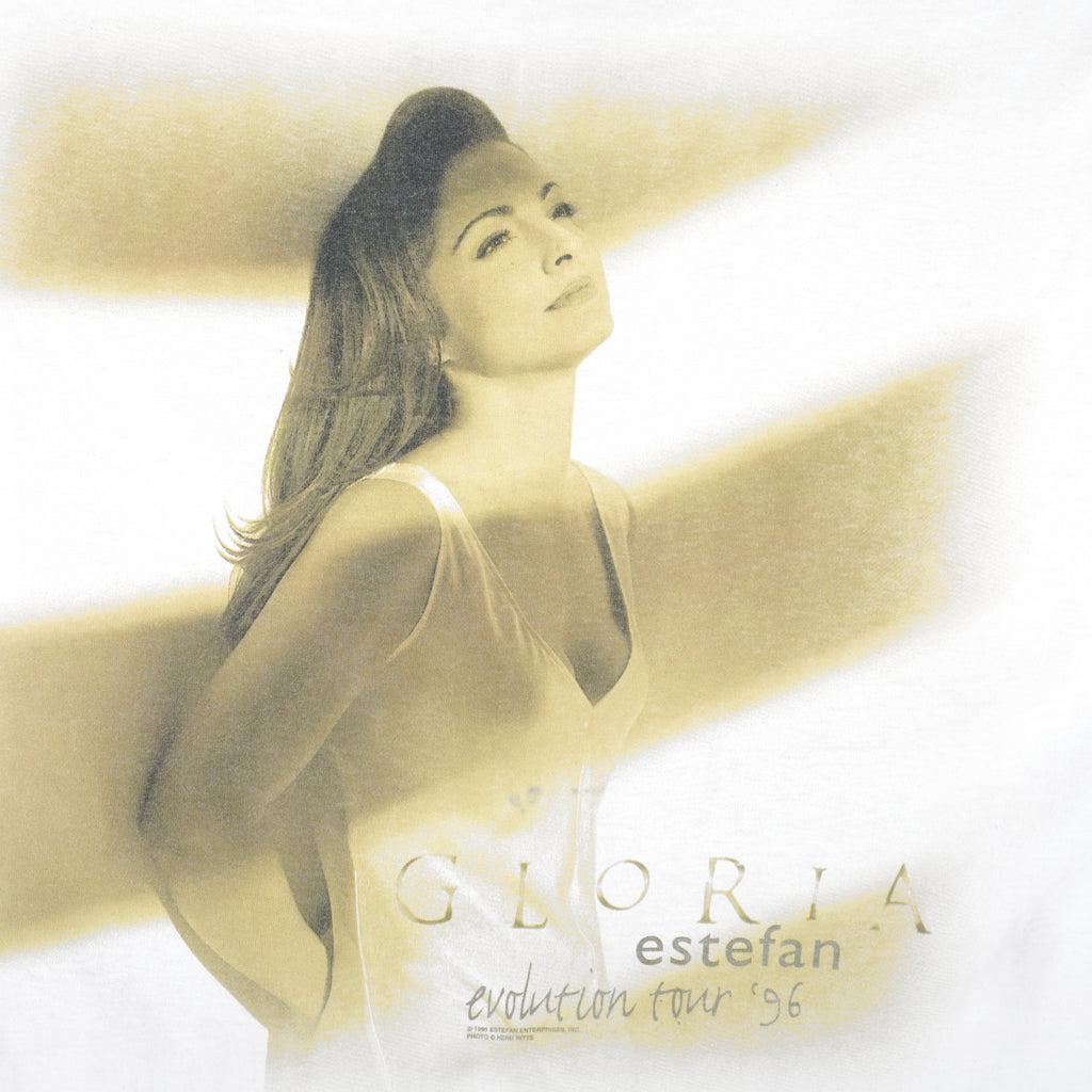 Vintage (All Sport) - Gloria Estefan Evolution Tour T-Shirt 1996 Large Vintage Retro