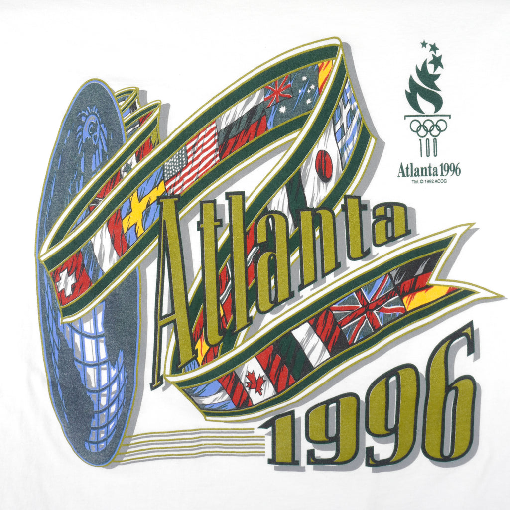 Vintage (Hanes) - Atlanta 1996 Olympic T-Shirt 1992 Large Vintage Retro