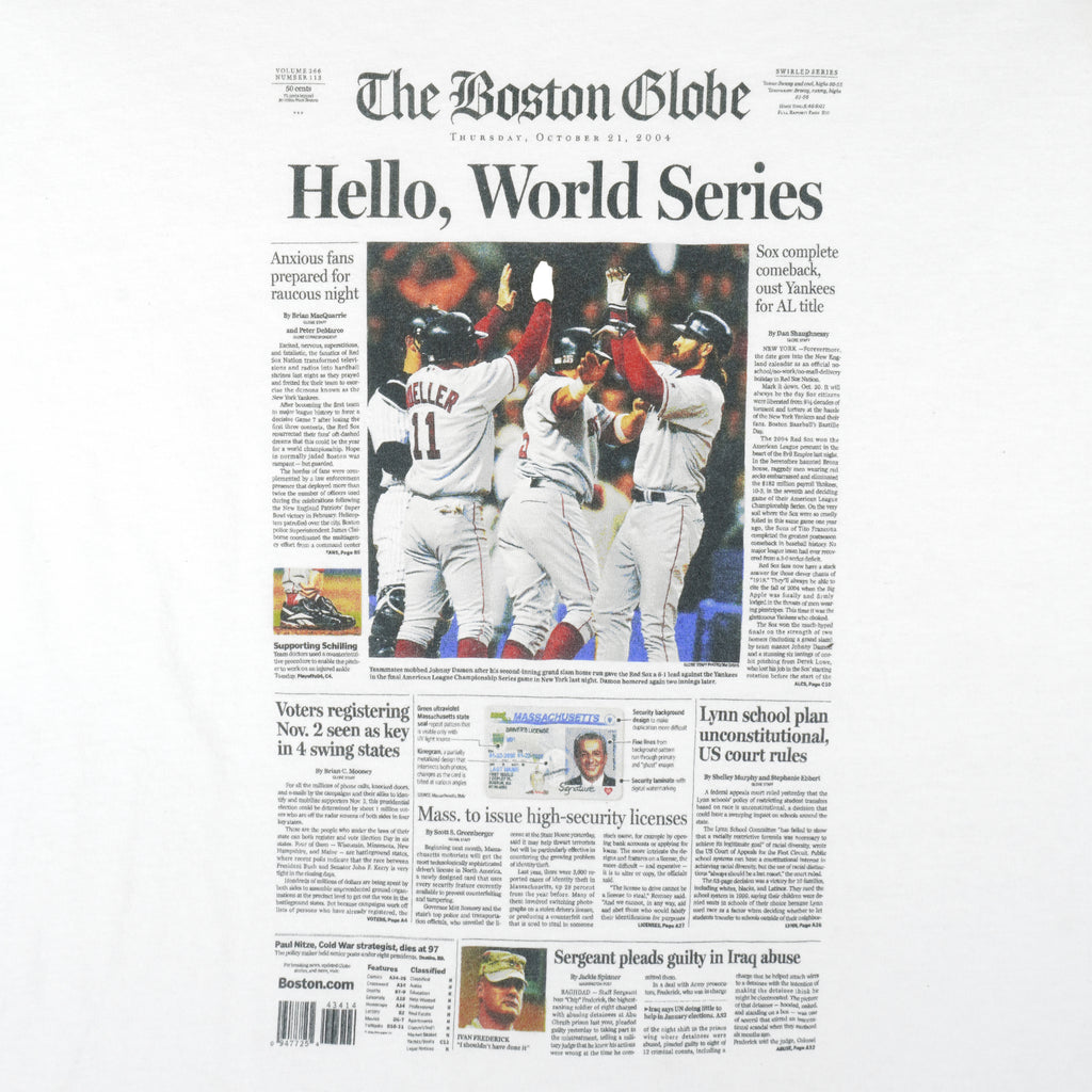 MLB (Gildan) - Boston Red Sox, World Series Champs T-Shirt 2004 X-Large Vintage Retro Baseball