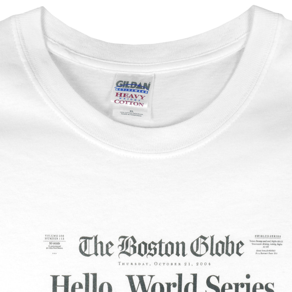 MLB (Gildan) - Boston Red Sox, World Series Champs T-Shirt 2004 X-Large Vintage Retro Baseball