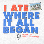 Vintage - I Ate Where It All Began KFC T-Shirt 1990s X-Large Vintage Retro