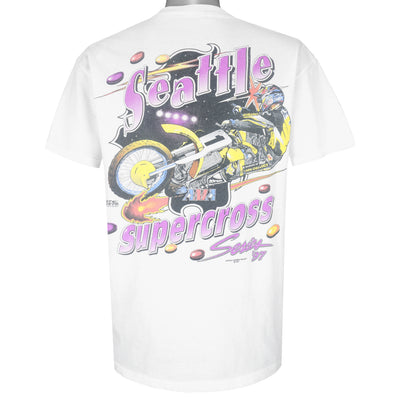 Vintage - Seattle AMA Dirt Bike Supercross Series T-Shirt 1997 Large