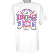 NHL - Montreal Canadiens Stanley Cup Champions T-Shirt 1992 X-Large Vintage Retro Hockey