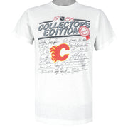 NHL (CGW) - Calgary Flames Collectors Edition T-Shirt 1986 Medium Vintage Retro Hockey
