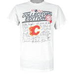 NHL (CGW) - Calgary Flames Collectors Edition T-Shirt 1986 Medium Vintage Retro Hockey
