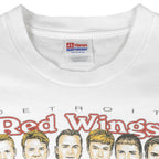 NHL - Red Wings Stanley Cup Champions Caricature T-Shirt 1997 Medium Vintage Retro Hockey