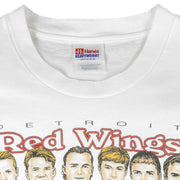 NHL - Red Wings Stanley Cup Champions Caricature T-Shirt 1997 Medium Vintage Retro Hockey