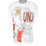 NCAA (Team Edition Apparel)- Running Rebels UNLV T-Shirt 1990s Large Vintage Retro College