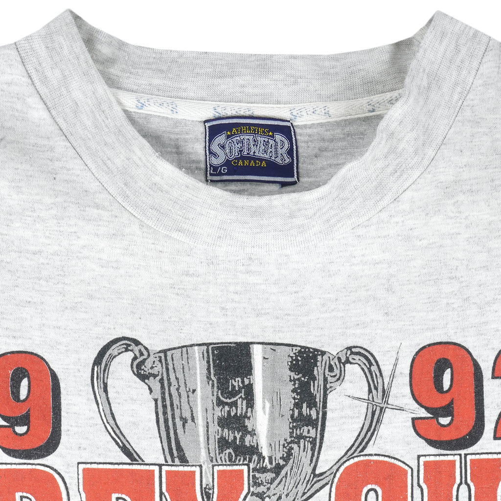 Vintage - Calgary Stampeders Grey Cup Champions T-Shirt 1992 Large Vintage Retro Football